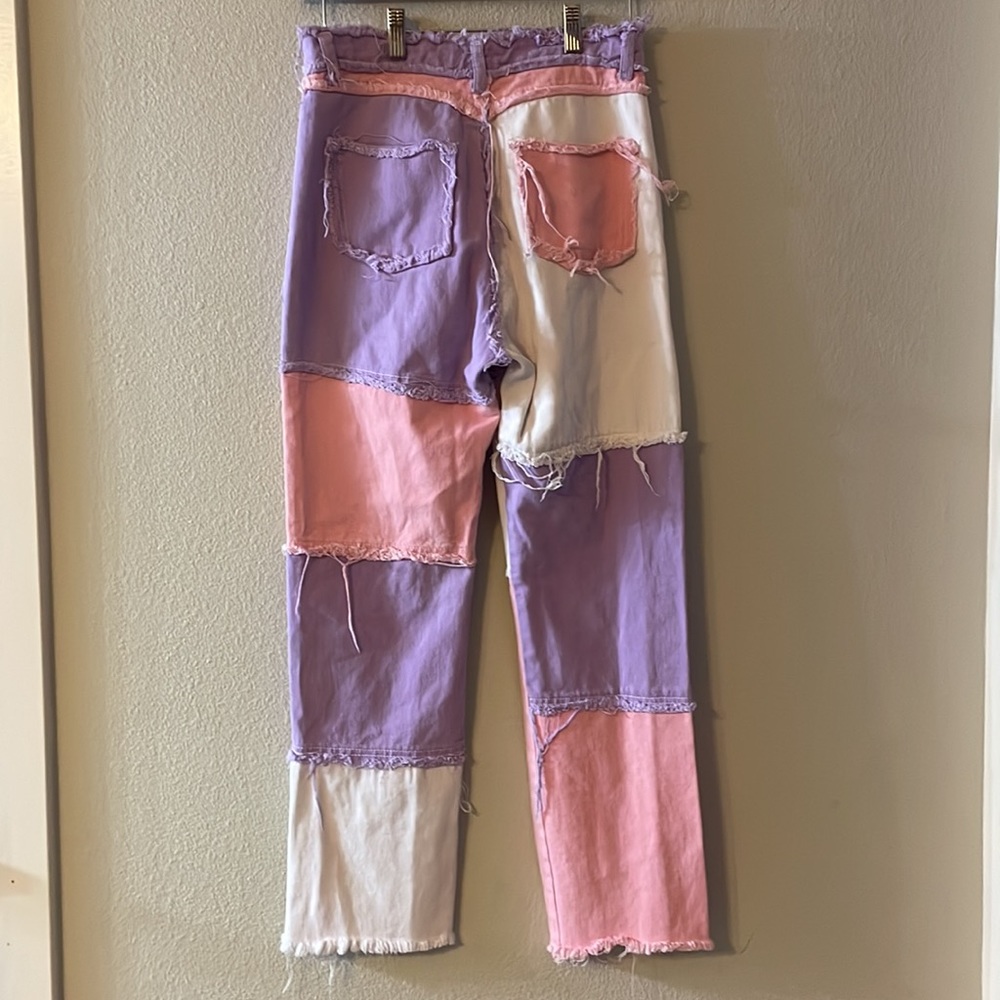 Patchwork Denim Jeans - image 3